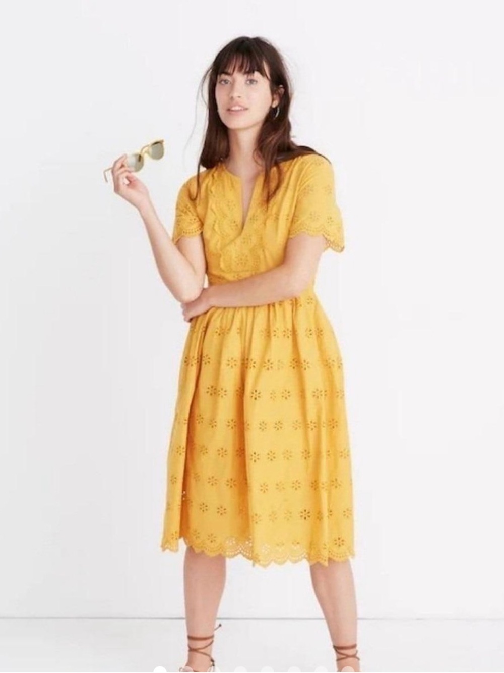 Madewell Eyelet Midi Dress